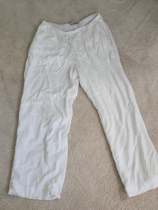 Abercrombie & Fitch Pants - Abercrombie & Fitch Men's White Drawstring Sweatpants